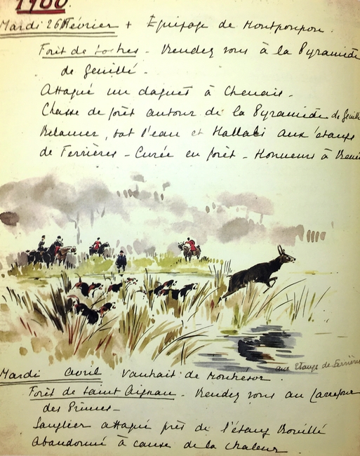 Compte rendu illustré par Karl Reille (Février 1900) - Archives de l'équipage